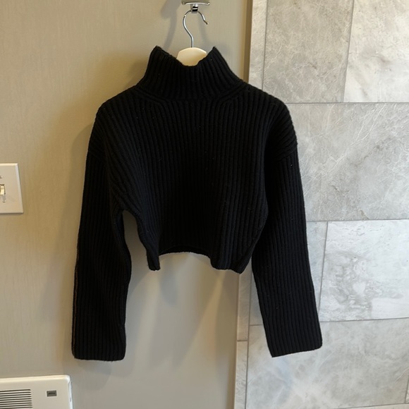 Acne Studios Sweaters - NWT Acne Studios Black Cropped Turtleneck